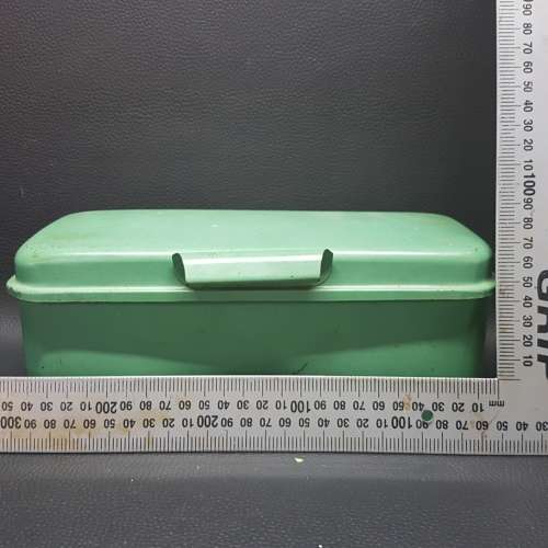 Vintage Enamel Tin Case