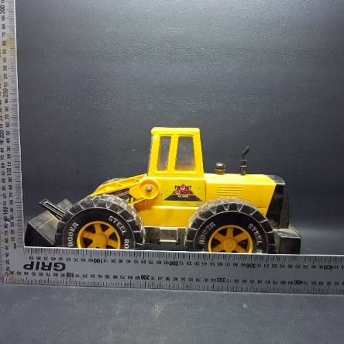 Large Metal and Hard Plastic Vintage Bull Dozer!!!