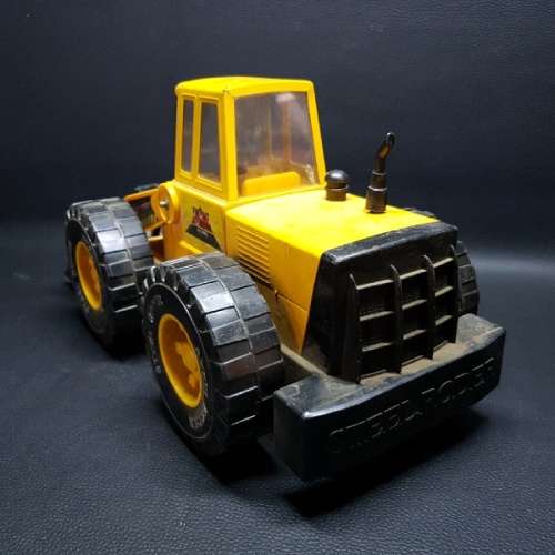 Large Metal and Hard Plastic Vintage Bull Dozer!!!