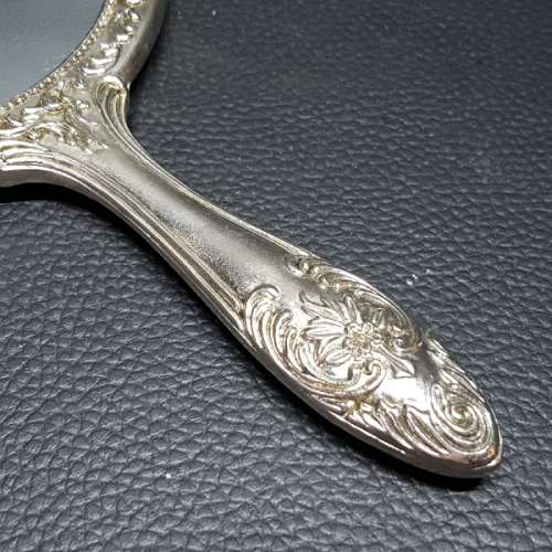 Highly Decorative Silver-plate Hand Mirror