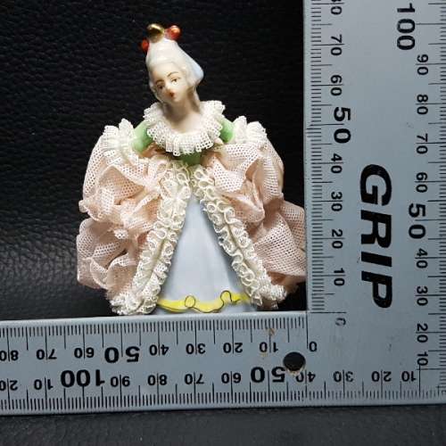 Antique Dresden German Lace Porcelain Figurine