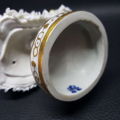 Antique Dresden German Lace Porcelain Figurine