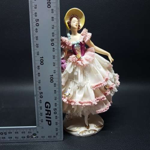 Antique Dresden German Lace Porcelain Figurine