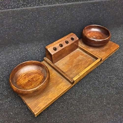 Handcrafted Wood Desk Pen Stand and Sorting Trays