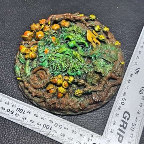 RARE!!! Wood Faerie Plaque With Glossy Eyes!!!