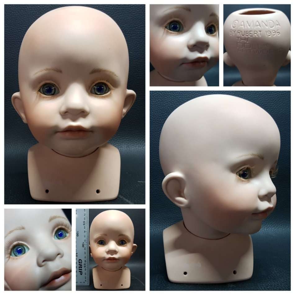 RARE!!! Hand Painted Detailed Porcelain Figure Head!!!