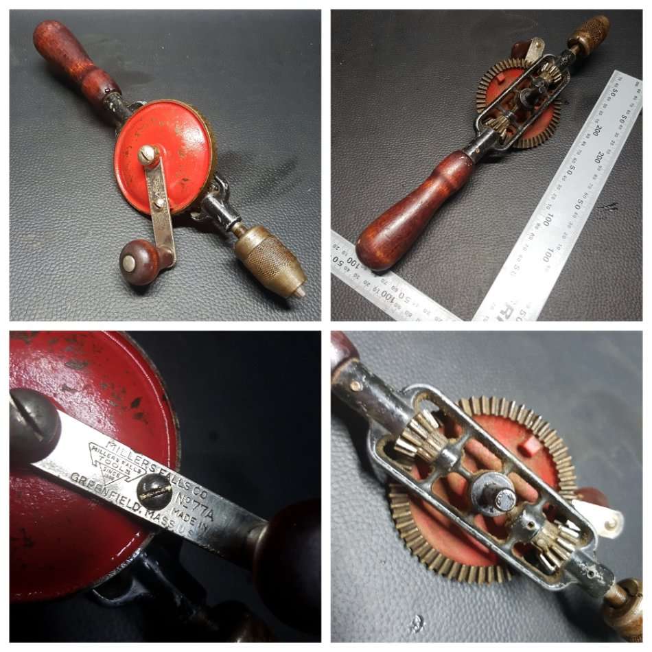 Vintage Millers Falls USA Manual Drill!!!