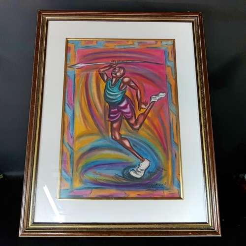 Framed Original Selesho Patel on Paper (900mm x 600mm)