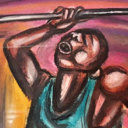 Framed Original Selesho Patel on Paper (900mm x 600mm)