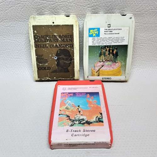 RARE!!! Three Highly Collectible 8 Track Stereo Cartridges!!!