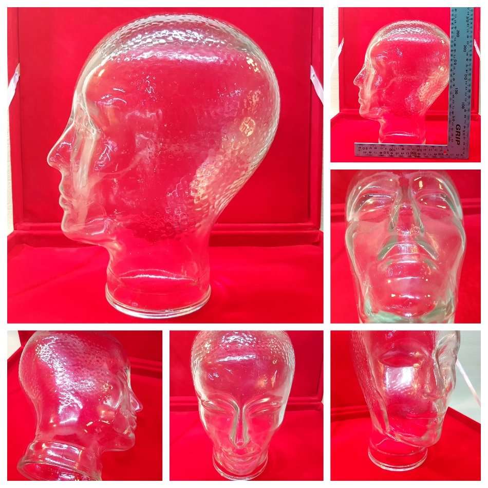 RARE!!! LARGE Glass Display Head/Hat Dummy!!!
