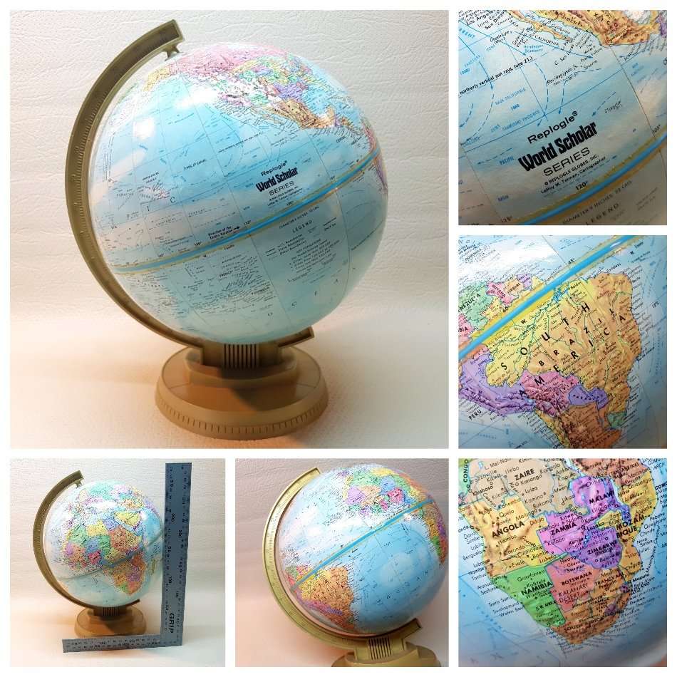 Original World Scholar Earth Globe!!!!