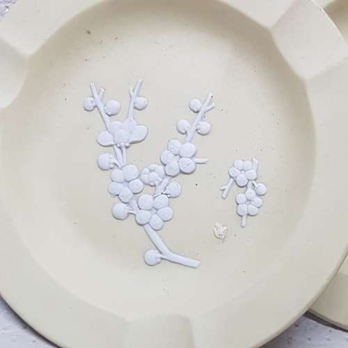 RARE!!! Pastel Yellow Wedgwood Ashtrays!!! (Bid for Both)