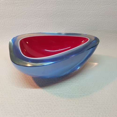 Large Hand Blown Murano Nut Bowl