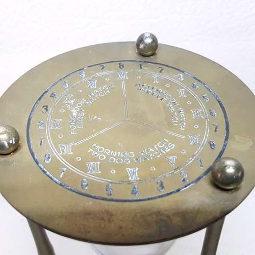 RARE!!! Large Vintage Brass Cased Hour Glass Timer!!! (Perfect Condition)