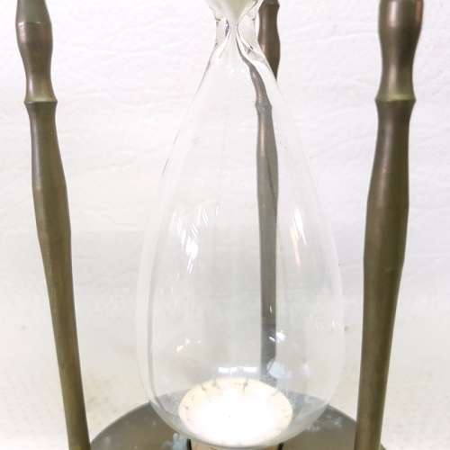 RARE!!! Large Vintage Brass Cased Hour Glass Timer!!! (Perfect Condition)