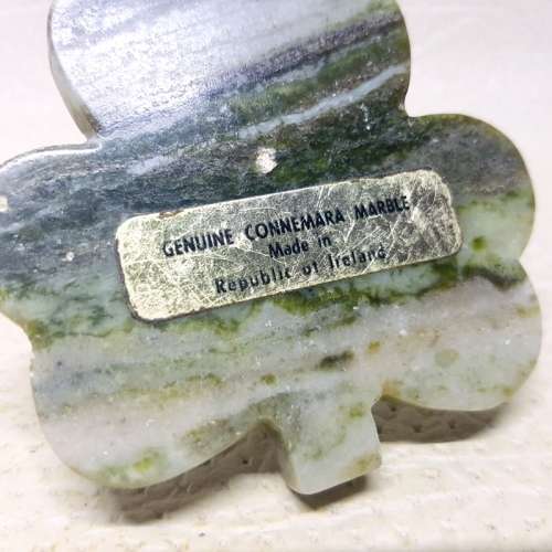 RARE!!! Original Irish Harp on Connemara Marble Base Paperweight!!!