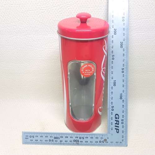 Collectible Coca Cola Lithographed Straw Tin!!!