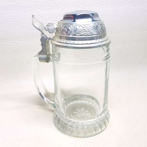 Original St Christopher Metal and Glass Bell Tankard!!! (Working)