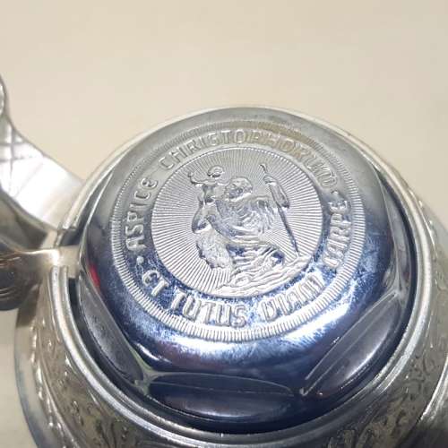 Original St Christopher Metal and Glass Bell Tankard!!! (Working)