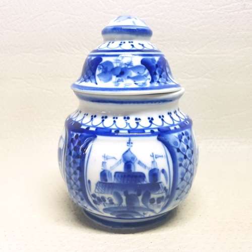 Original Blue and White Russian Porcelain Urn!!!