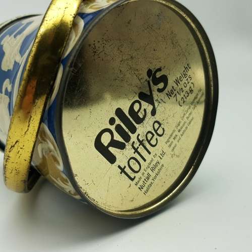 RARE!!!! Vintage Lithographed Tinplate Riley's Toffee Tin!!!