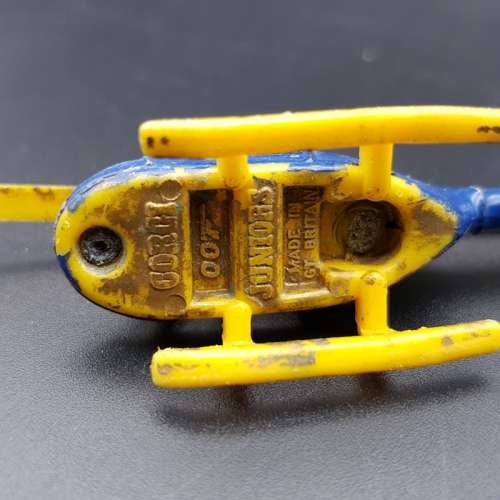 Original Vintage Corgi Juniors 007 Helicopter