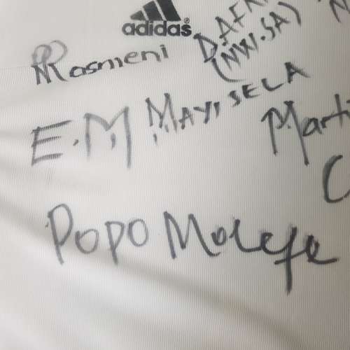 RARE!!! Framed Original Signed SA Soccer Shirt!!!