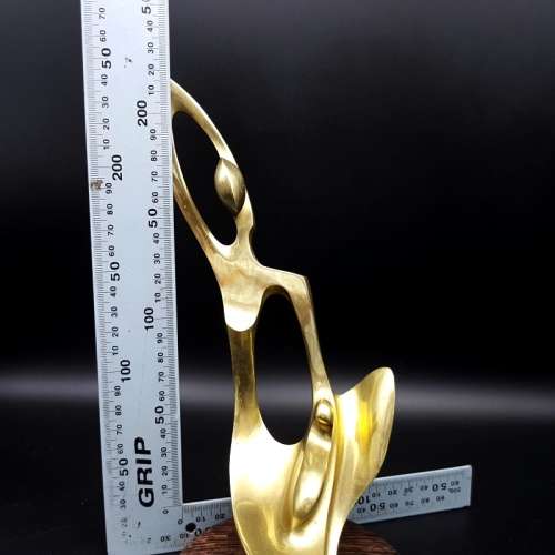 Original Cast Metal Statue on Wood Base!!!!