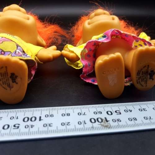 Original Vintage RUSS Big Brother and Sister Trolls!!!