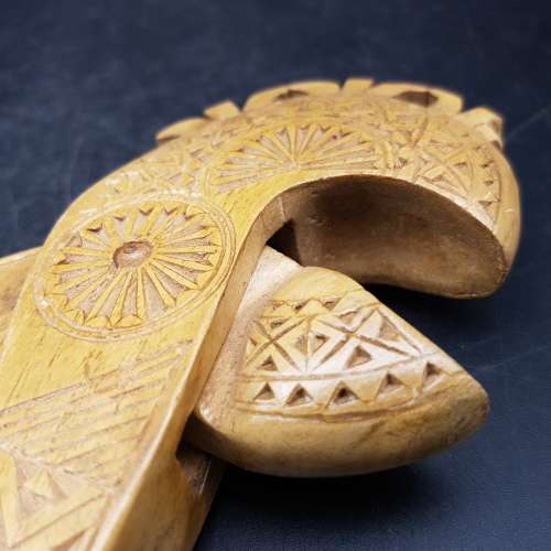 Large Decorative Hand Crafted Wood Nut Cracker!!!