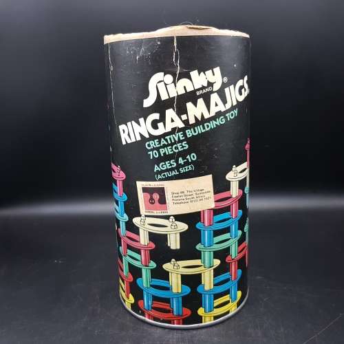 RARE!!! Vintage Slinky Ringa Majigs Building Toy Collection!!!!
