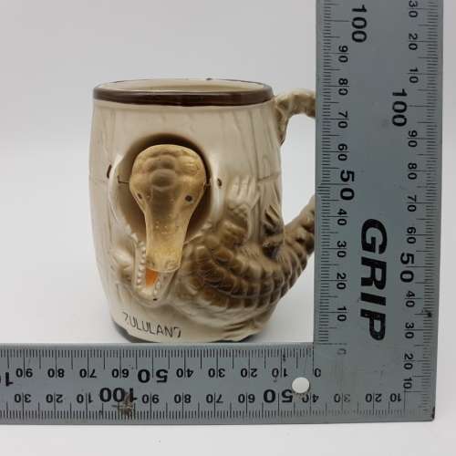 RARE!!!! Vintage "ZULU-LAND" Moving Porcelain Tankard!!!