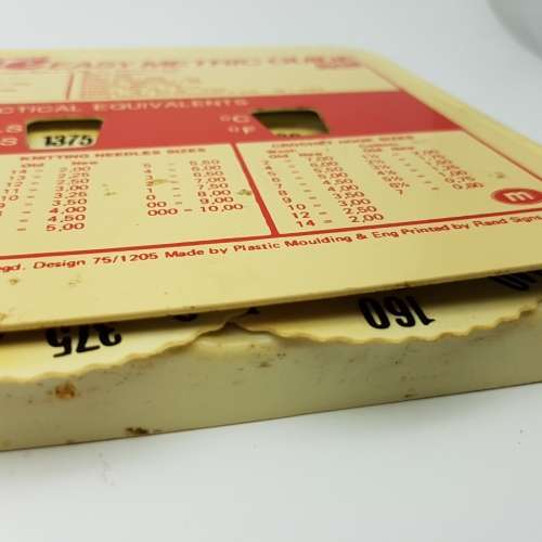 RARE!!! Vintage Branded Hard Plastic "Easy Metric Guide"
