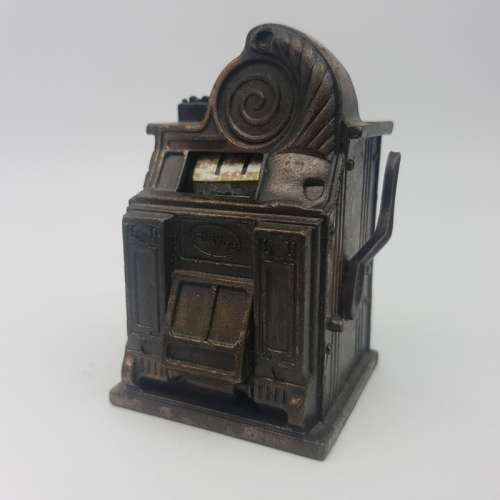 Original Die Cast Metal Gambling Machine Pencil Sharpener!!!!!