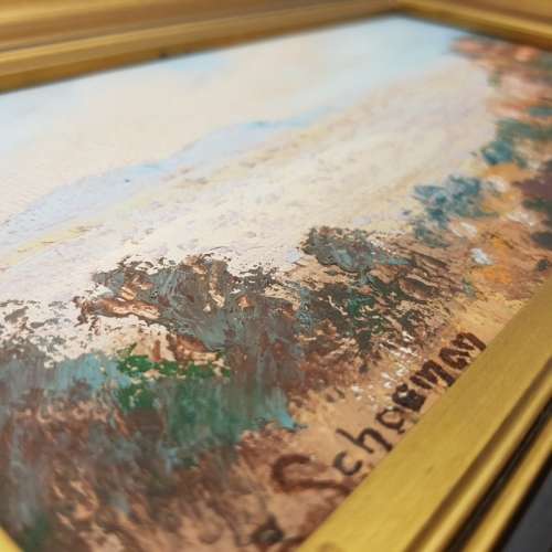 Framed Original Jonie Schoeman Oil on Board SA Landscape!!!!