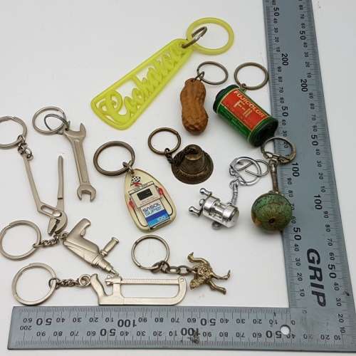 Large Vintage Key Chain and Charm Collection!!! (Bid For All)