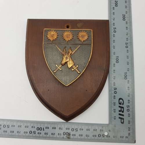 Original Metal on Wood Military Plaque!!!