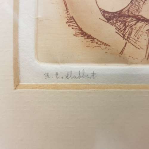 Framed Original ME Slabbert - 1975