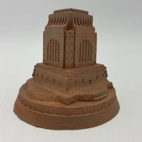 Detailed Voortrekker Monument Applied Bronze Paperweight