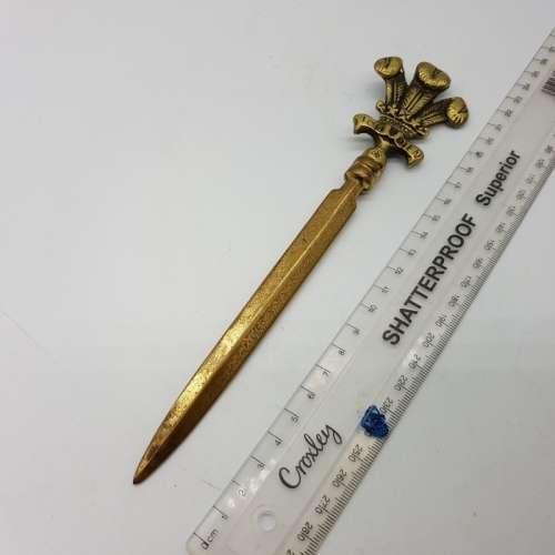 Vintage Solid Brass French Styled Letter Opener!!!