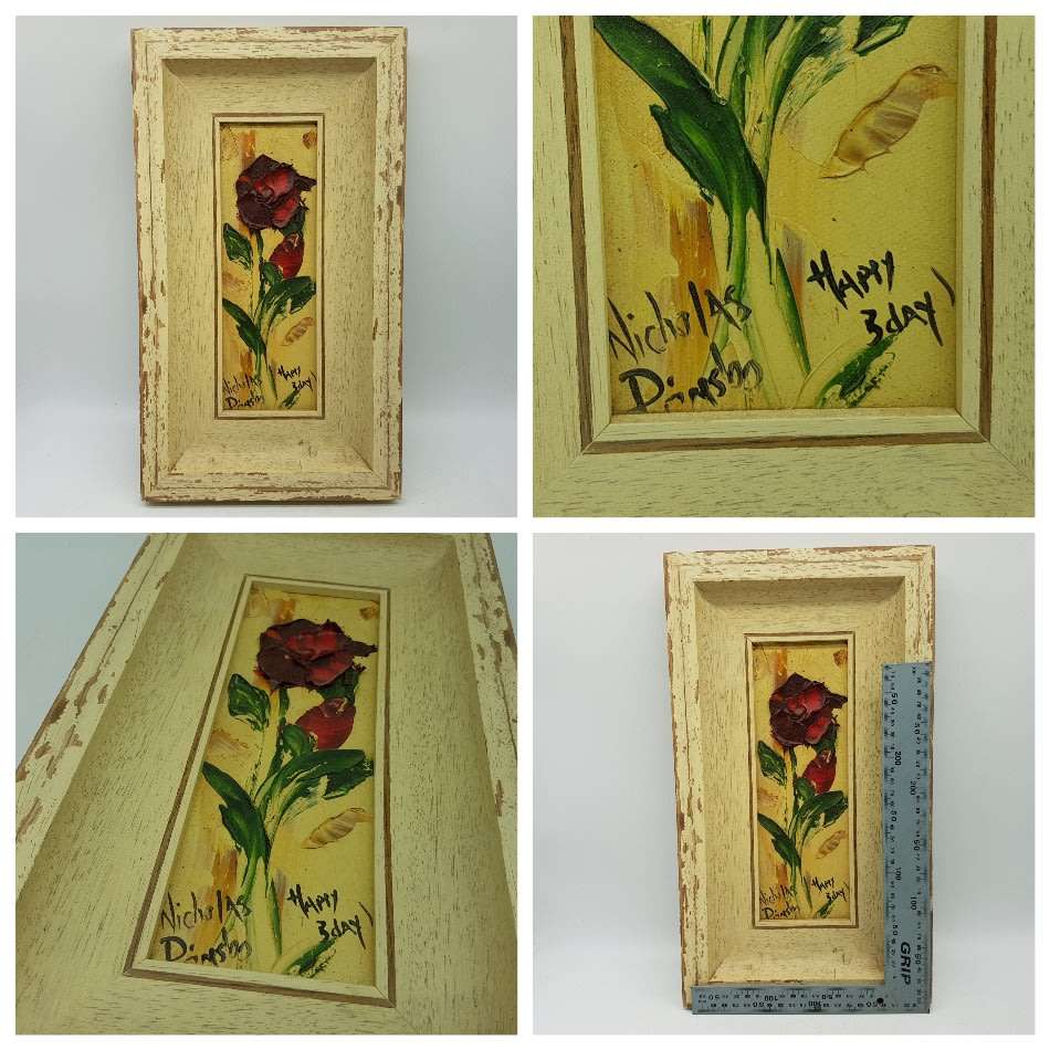 Original Nicolas Prinsloo Oil On Board "Happy Birthday"