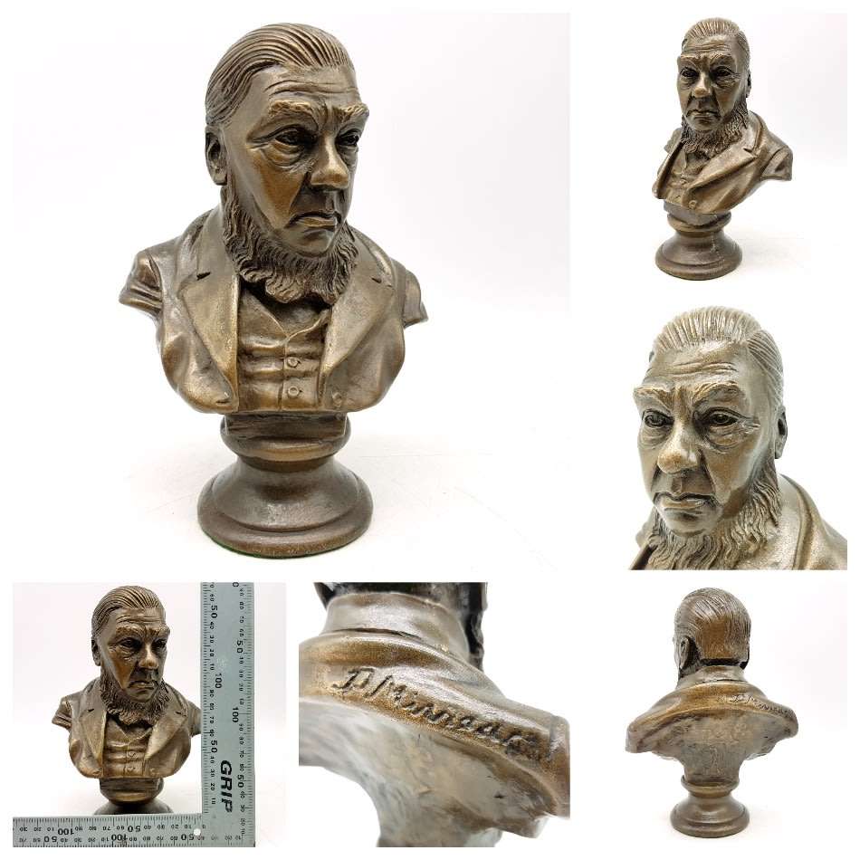 RARE!!! P. Minnaar Cold Cast Bronze Bust - President Paul Kruger!!!