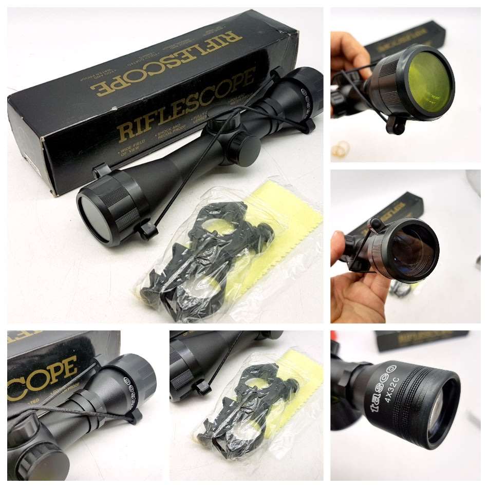 Original Boxed Tasco Hunting Scope and Mounts (As New)