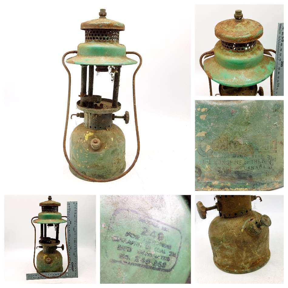 Original Coleman Enamel Lantern For Parts or Spares