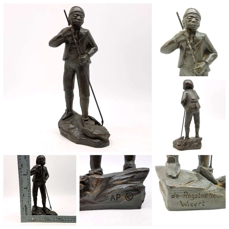 Signed Original German Applied Bronze Sculpture!!!