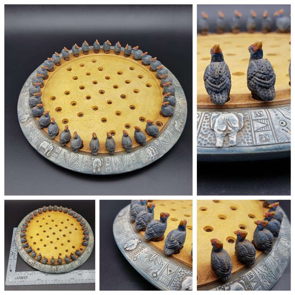 Detailed African Chinese Checkers Board Game!!!!