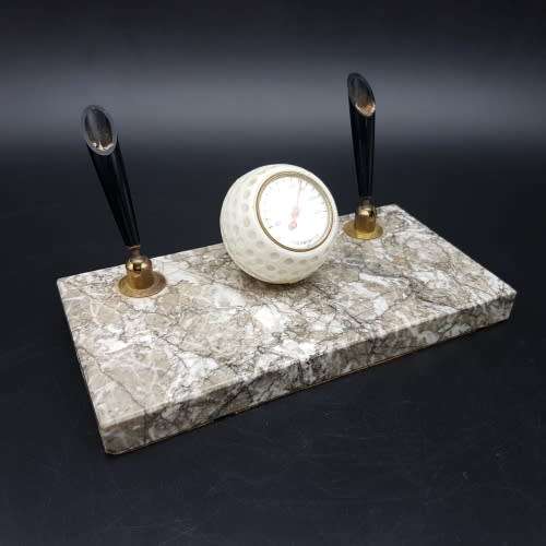 Vintage Marble Based Golf Inspired Table Pen Desk Stand!!!