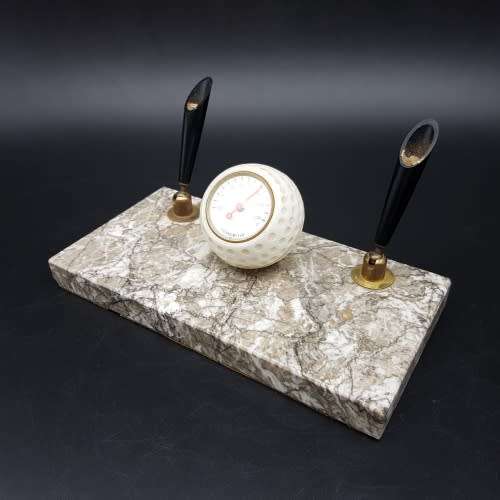 Vintage Marble Based Golf Inspired Table Pen Desk Stand!!!