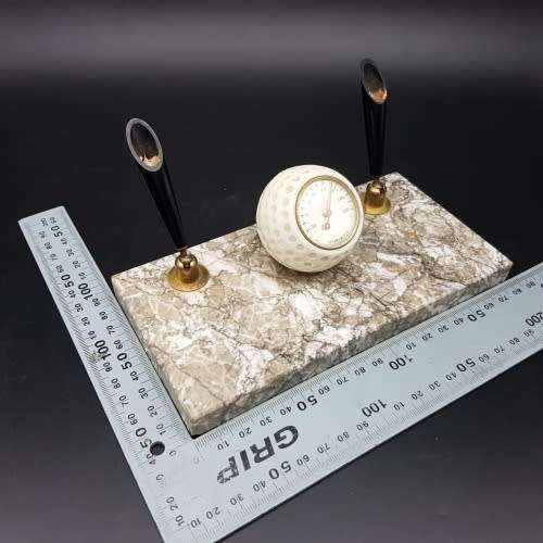 Vintage Marble Based Golf Inspired Table Pen Desk Stand!!!